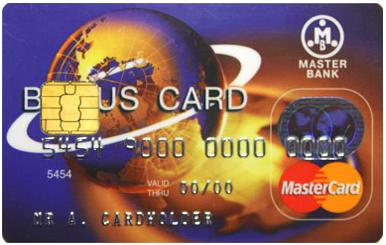 MASTERCARD BONUS CARD