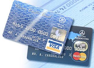 VISA, MasterCard 